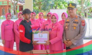 Kapolres Ciamis Meninjau Lokasi Puting Beliung Bantardawa