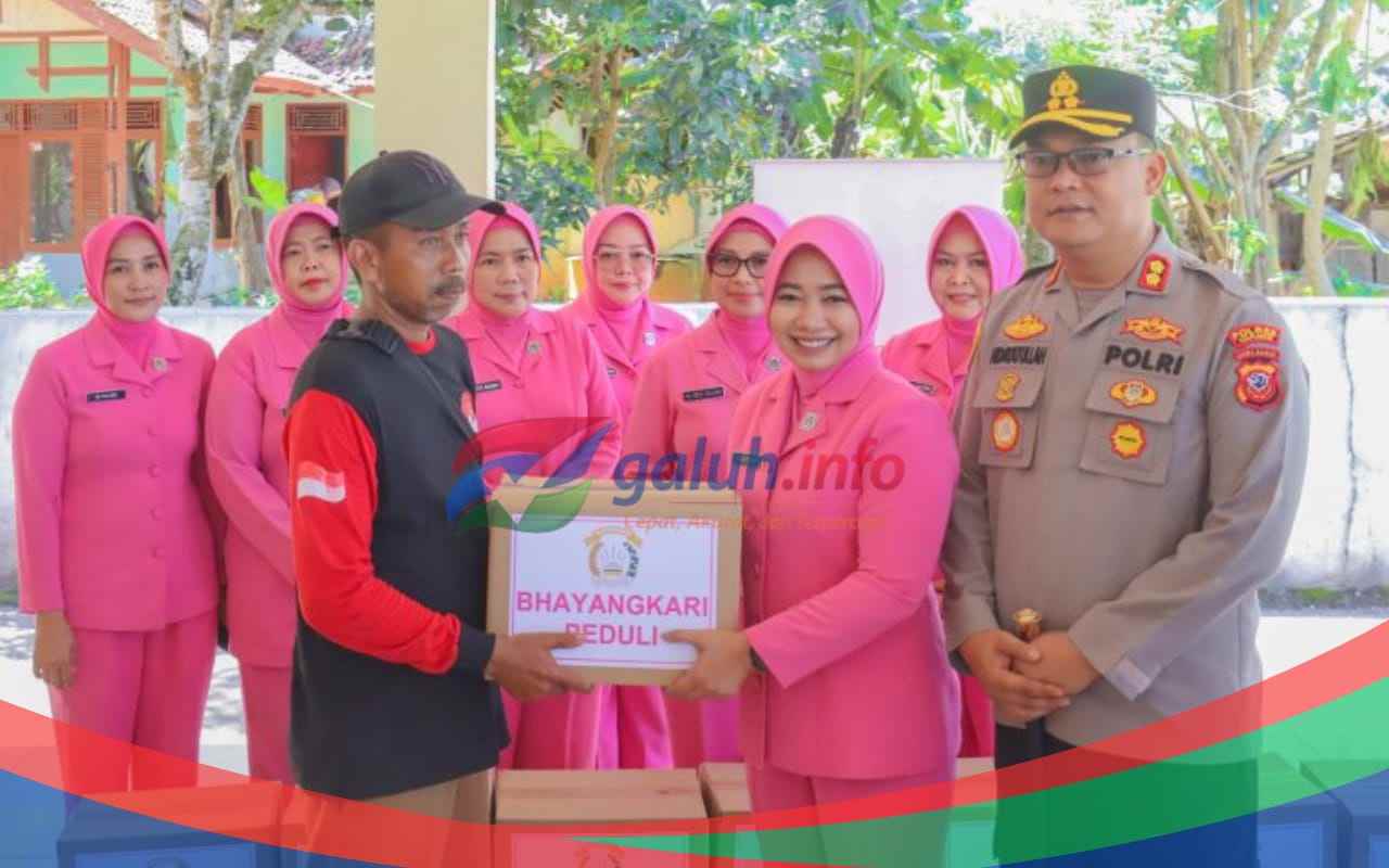 Kapolres Ciamis Meninjau Lokasi Puting Beliung Bantardawa