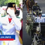 Celina Olivia Theo Pembawa Baki Paskibraka HUT RI ke-81