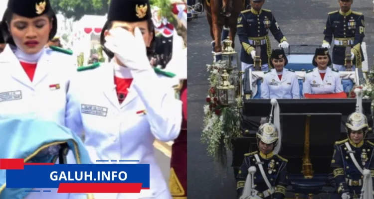 Celina Olivia Theo Pembawa Baki Paskibraka HUT RI ke-81