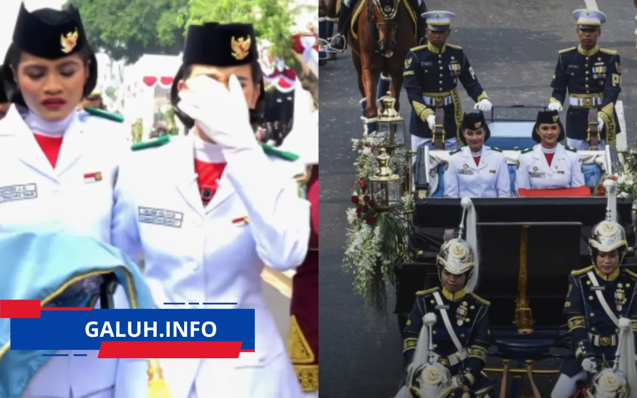 Celina Olivia Theo Pembawa Baki Paskibraka HUT RI ke-81