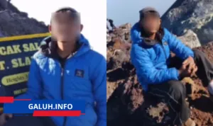 Remaja jatuh ke kawah Gunung Slamet
