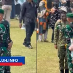 Prajurit TNI AD dipeluk komandan saat kelulusan