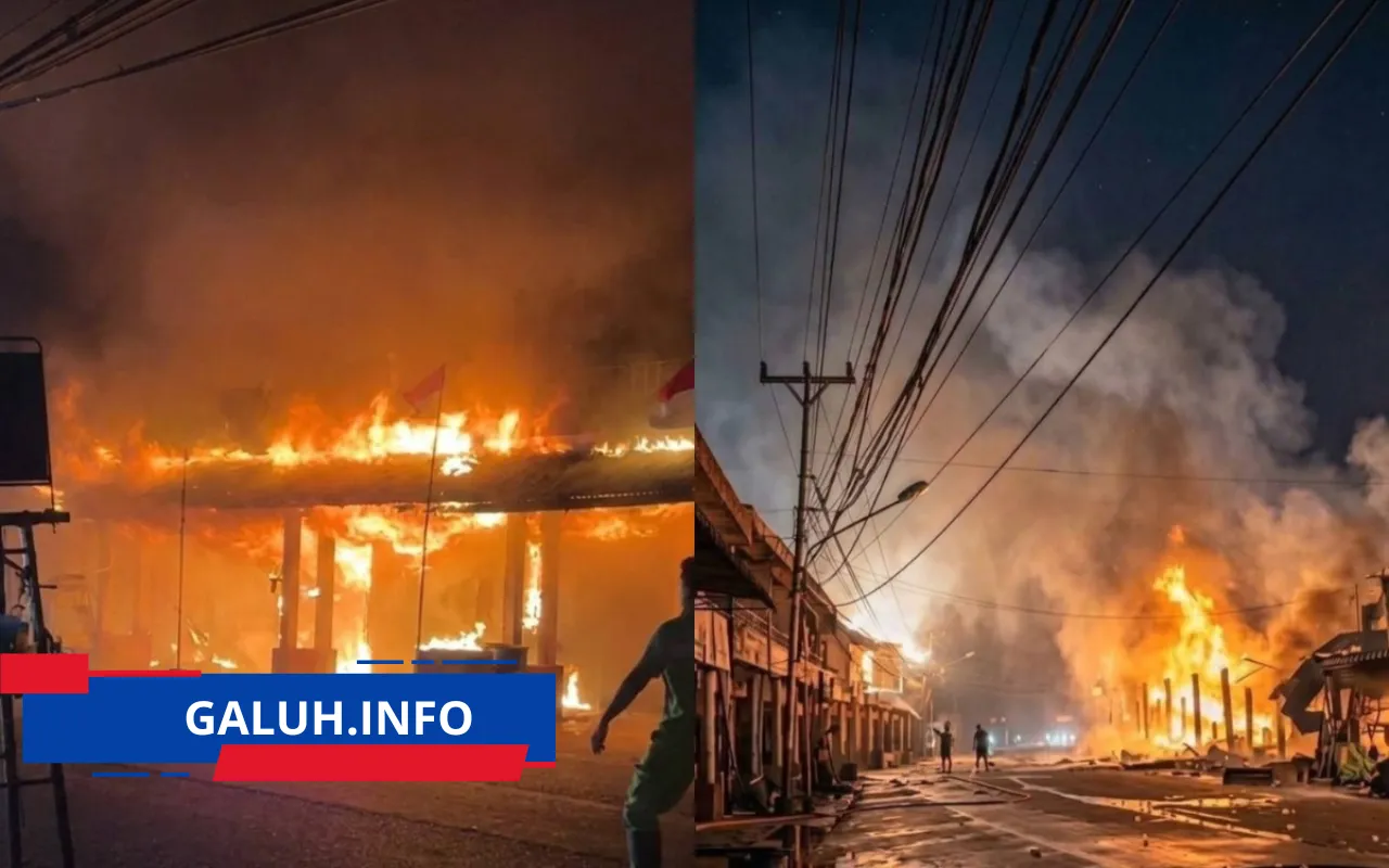 kebakaran pasar sungai duri bengkayang 50 ruko hangus