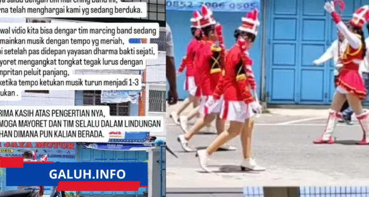 Drumband SMA Diponegoro Kisaran Hentikan Musik Rumah Duka