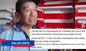 Pemilik Toko Gratiskan Susu Bayi Korban Gempa NTT