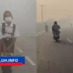 Kabut asap Karhutla Kalimantan tembus Malaysia 108 sekolah