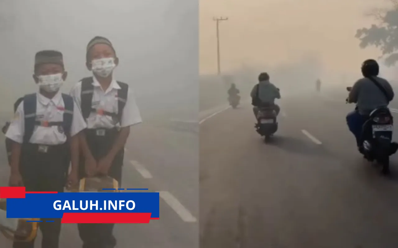 Kabut asap Karhutla Kalimantan tembus Malaysia 108 sekolah