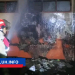 SDN 1 Gerba, Kecamatan Cipaku, Ciamis, terbakar pada Minggu sore.