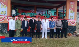 HUT ke-81 RI di Desa Jelat Ciamis, Warga Kompak Ikuti Upacara
