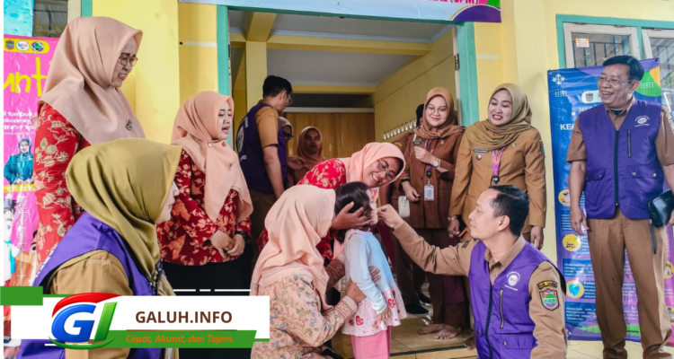 Diskominfo Ciamis Monitoring Pemberian Vitamin A Balita di Posyandu