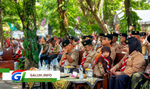Kwarcab Ciamis menggelar resepsi Hari Pramuka ke-65. Sebanyak 29 pengurus menerima penghargaan