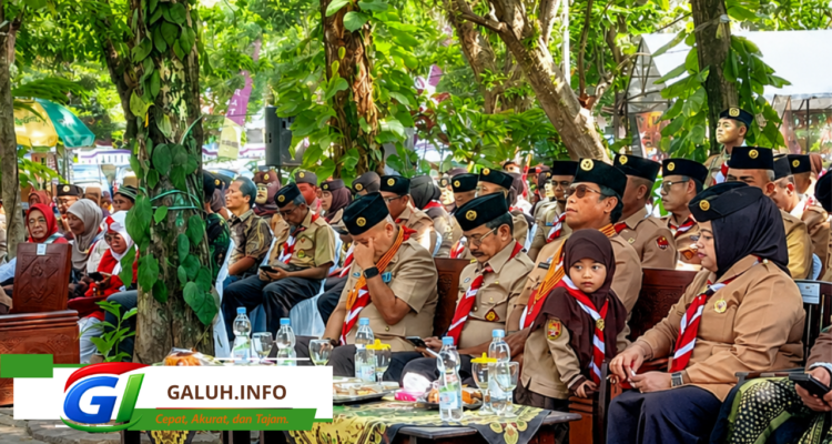 Kwarcab Ciamis menggelar resepsi Hari Pramuka ke-65. Sebanyak 29 pengurus menerima penghargaan