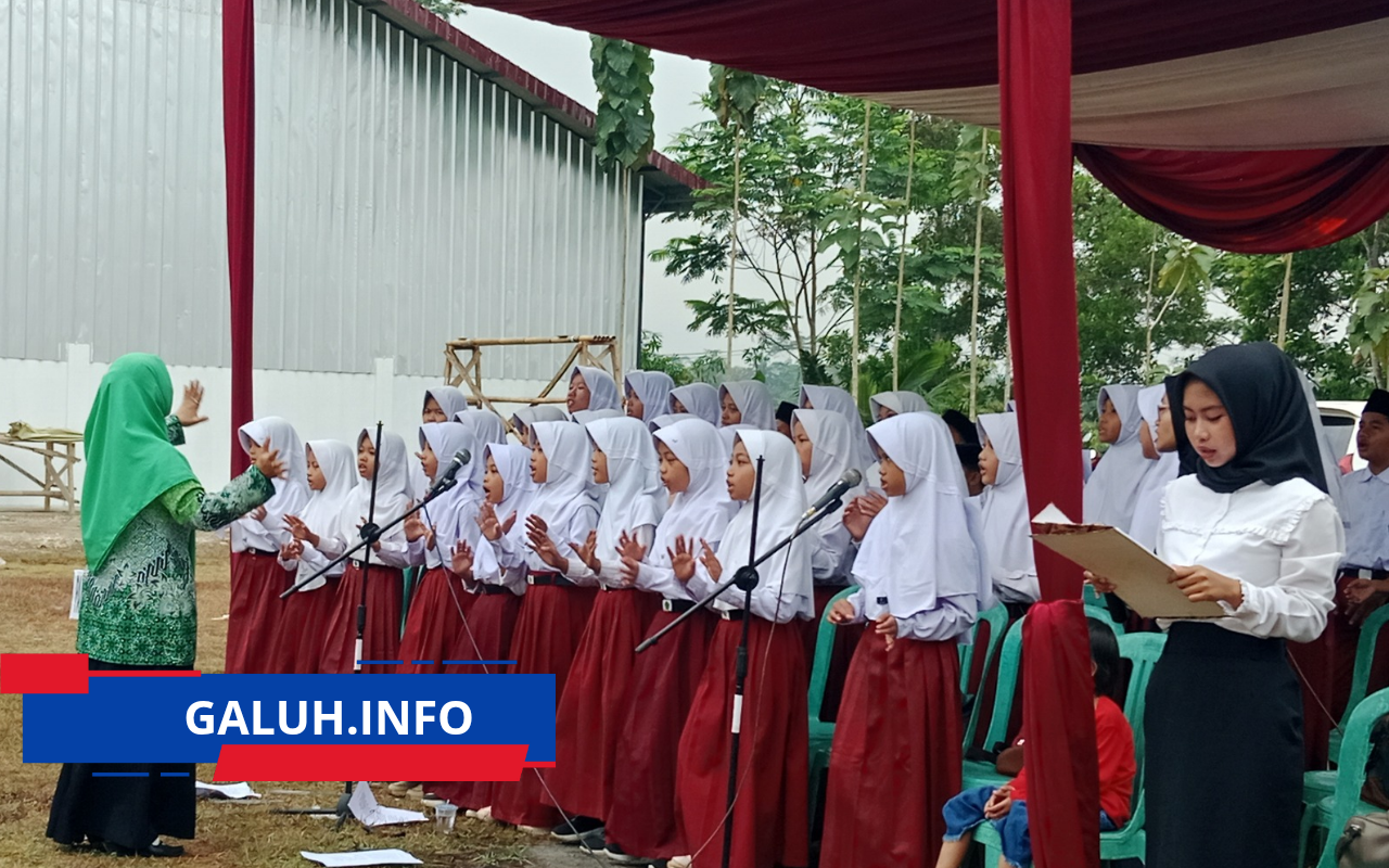 HUT ke-81 RI di Desa Petirhilir Ciamis, Warga Kompak Ikuti Upacara