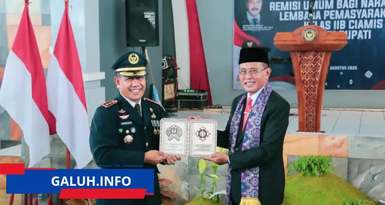 Bupati Ciamis Serahkan Remisi HUT ke-81 RI, 4 Warga Binaan Langsung Bebas