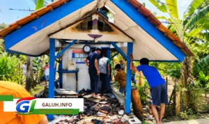 Lumbung Padi dan Pos Ronda di Purwadadi Ciamis Terbakar,