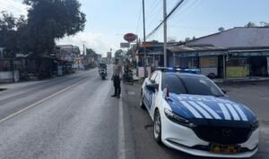 Patroli Rawan Pagi Satlantas Pangandaran Sasar Jalur Perbatasan Jabar-Jateng