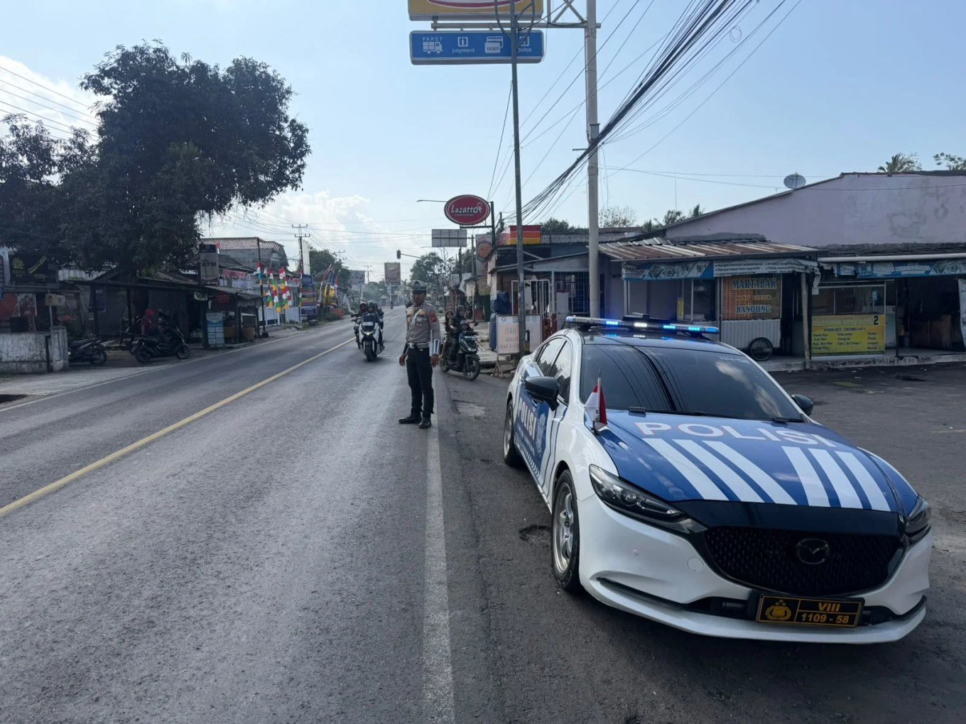 Patroli Rawan Pagi Satlantas Pangandaran Sasar Jalur Perbatasan Jabar-Jateng