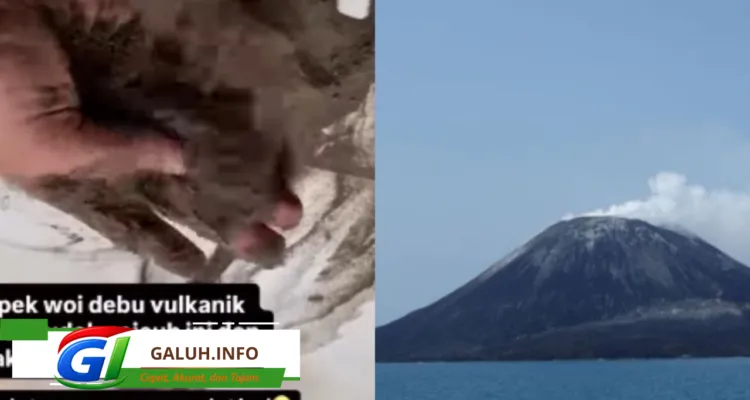 Erupsi Gunung Anak Krakatau memicu hujan abu vulkanik
