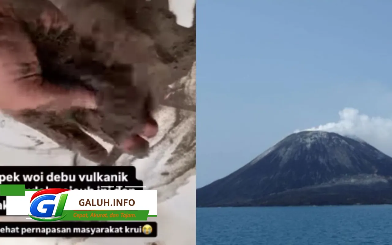 Erupsi Gunung Anak Krakatau memicu hujan abu vulkanik