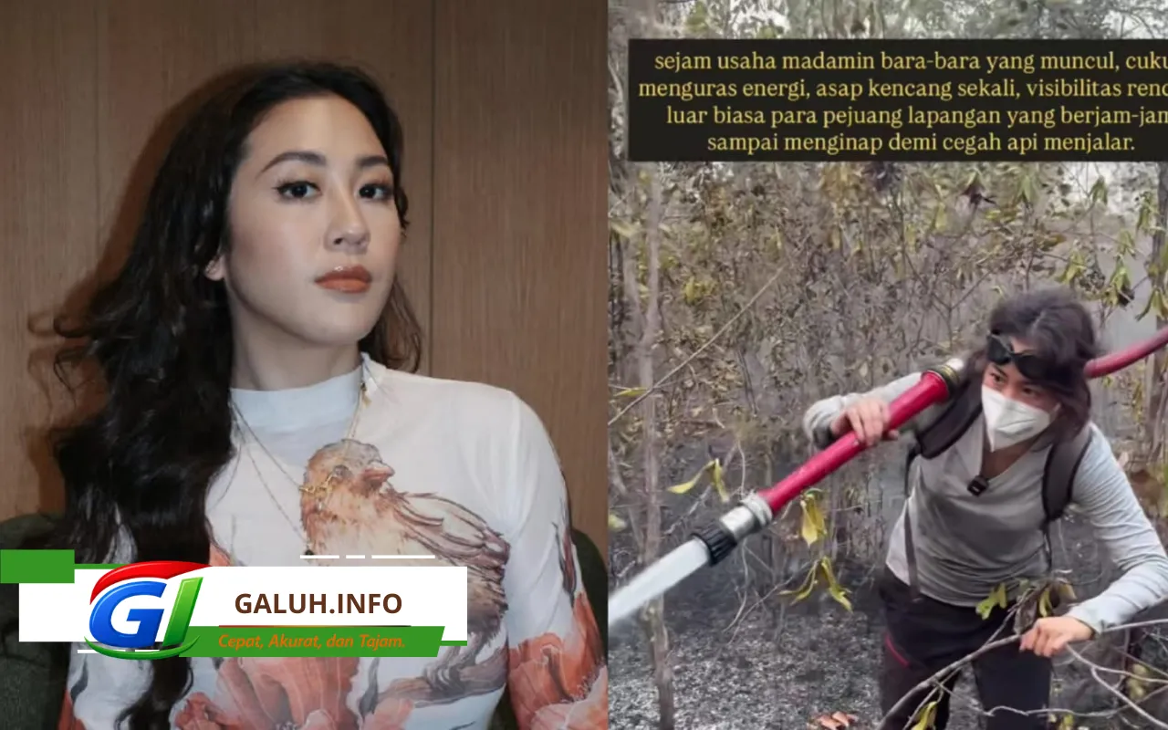 Sherina Munaf turun membantu pemadaman karhutla
