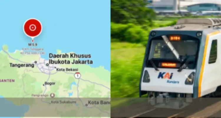 Gempa M5,9 Guncang Laut Jawa, 8 KA Sempat Berhenti Luar Biasa