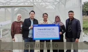 BRI Ciamis Salurkan Bantuan Hidroponik untuk KWT Sedap Malam Panumbangan
