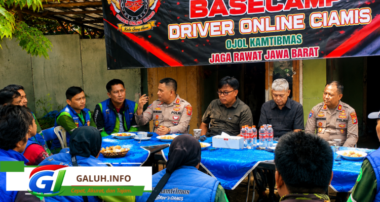 Kapolres Ciamis AKBP Eko Iskandar memperkuat sinergi dengan komunitas ojol