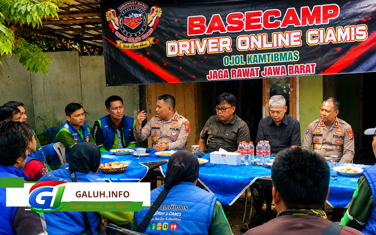 Kapolres Ciamis AKBP Eko Iskandar memperkuat sinergi dengan komunitas ojol