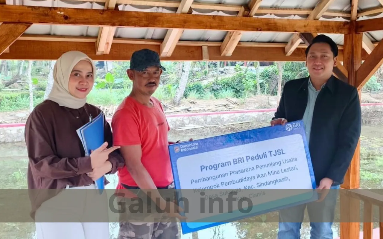 BRI Ciamis melalui BRI Peduli membantu Pokdakan Mina Lestari di Sukaraja,