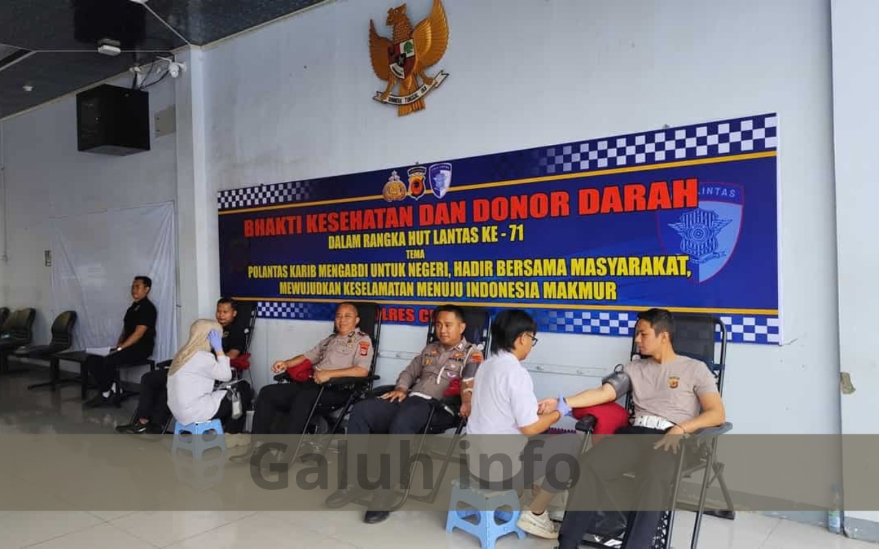 Hari Lalu Lintas ke-71, Satlantas Polres Ciamis Kumpulkan 36 Labu Darah Hari Lalu Lintas ke-71, Satlantas Polres Ciamis Kumpulkan 36 Labu Darah